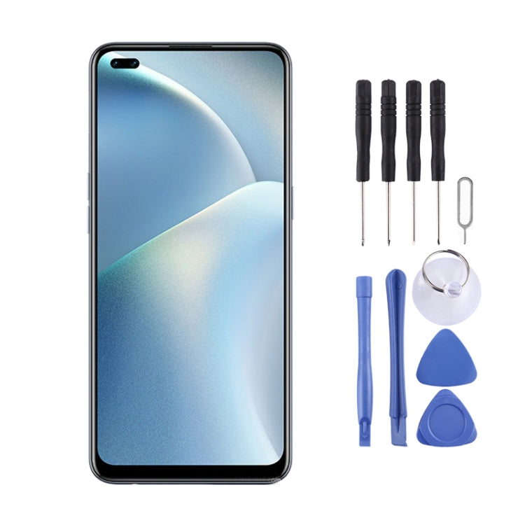 หน้าจอ LCD วัสดุ Super AMOLED ดั้งเดิมและชุดประกอบ Digitizer สำหรับ OPPO A93/Reno4 F CPH2121, For OPPO A93(AMOLED)
