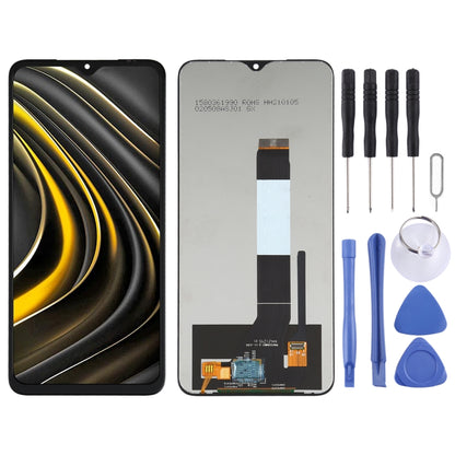 หน้าจอแอลซีดีและชุดประกอบDigitizerสำหรับXiaomi Redmiหมายเหตุ 9 4G/Poco M3 M2010J19SC M2010J19CG, For Xiaomi Redmi Note 9 4G