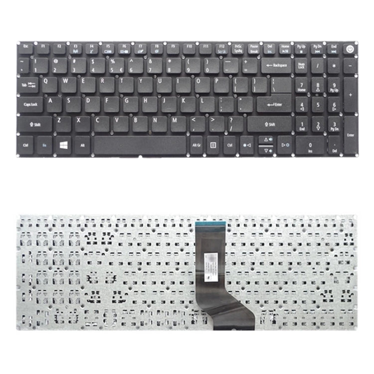 US Version คีย์บอร์ดสำหรับ Acer Aspire E5-532 E5-522 E5-573 E5-574 E5-722 E5-752 E5-772 E5-773 E5-575 V5-591G V3-574G F5-573G E15 E5-582P, For Acer Aspire E5-532