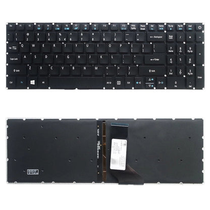 US Version คีย์บอร์ดคีย์บอร์ดสำหรับ Acer Aspire E5-532 E5-522 E5-573 E5-574 E5-722 E5-752 E5-772 E5-773 E5-575 V5-591G V3-574G F5-573G E15 E5-582P, For Acer Aspire E5-532(with Backlight)