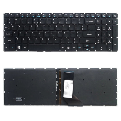 US Version คีย์บอร์ดคีย์บอร์ดสำหรับ Acer Aspire E5-532 E5-522 E5-573 E5-574 E5-722 E5-752 E5-772 E5-773 E5-575 V5-591G V3-574G F5-573G E15 E5-582P, For Acer Aspire E5-532(with Backlight)