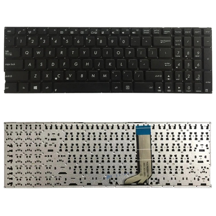 คีย์บอร์ดเวอร์ชั่นอเมริกาสำหรับ Asus X556 X556U X556UA X556UB X556UF X556UJ X556UQ X556UR X556UV, For Asus X556 (Black), For Asus X556 (White)