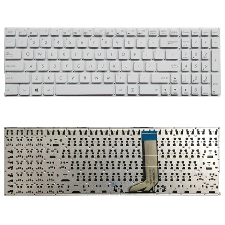 คีย์บอร์ดเวอร์ชั่นอเมริกาสำหรับ Asus X556 X556U X556UA X556UB X556UF X556UJ X556UQ X556UR X556UV, For Asus X556 (Black), For Asus X556 (White)