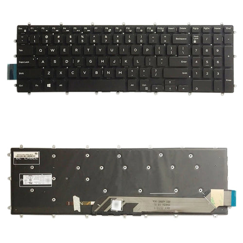 คีย์บอร์ดเวอร์ชั่นอเมริกาพร้อมแสงไฟสำหรับ Dell Inspiron 7567 7566 7577 7587 7570 7580, For Dell Inspiron 7567
