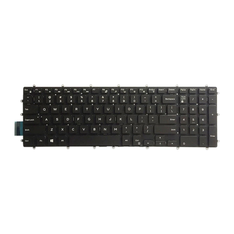 คีย์บอร์ดเวอร์ชั่นอเมริกาพร้อมแสงไฟสำหรับ Dell Inspiron 7567 7566 7577 7587 7570 7580, For Dell Inspiron 7567