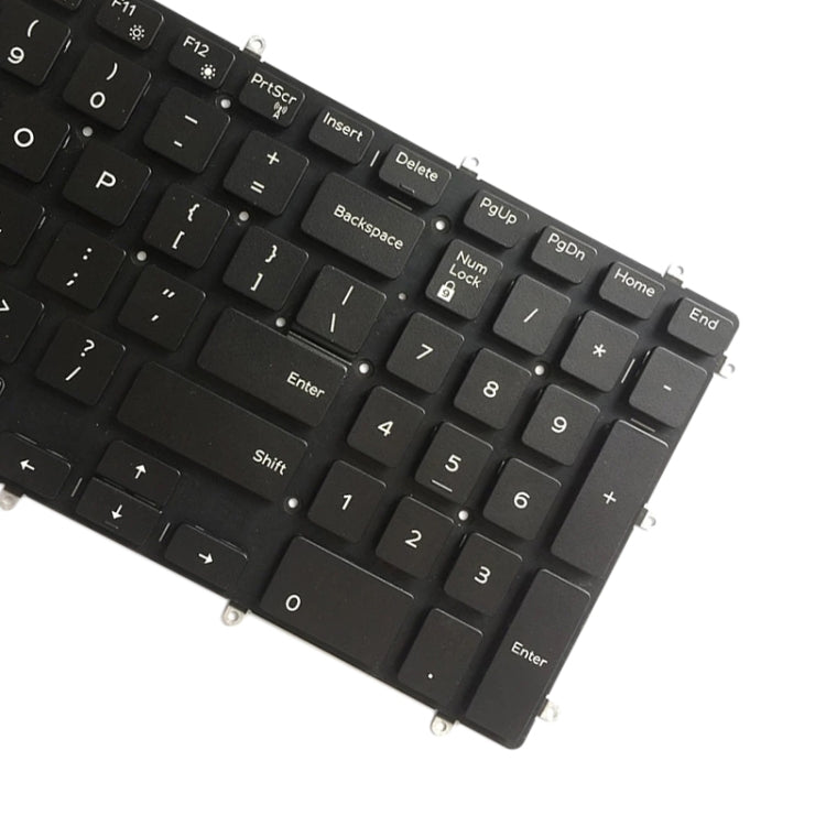 คีย์บอร์ดเวอร์ชั่นอเมริกาพร้อมแสงไฟสำหรับ Dell Inspiron 7567 7566 7577 7587 7570 7580, For Dell Inspiron 7567