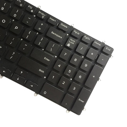 คีย์บอร์ดเวอร์ชั่นอเมริกาพร้อมแสงไฟสำหรับ Dell Inspiron 7567 7566 7577 7587 7570 7580, For Dell Inspiron 7567
