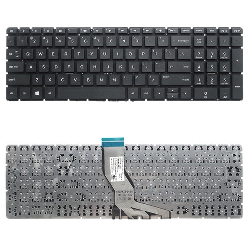 US Version แป้นพิมพ์สำหรับ HP 15-BS 15-BS000 15-BS100 15-BS500 15-BS600 15Q-BD 15-CC 17G-BR 15-BS004TX 15-BW, For HP 15-BS (US Version Black), For HP 15-BS (US Version Silver)