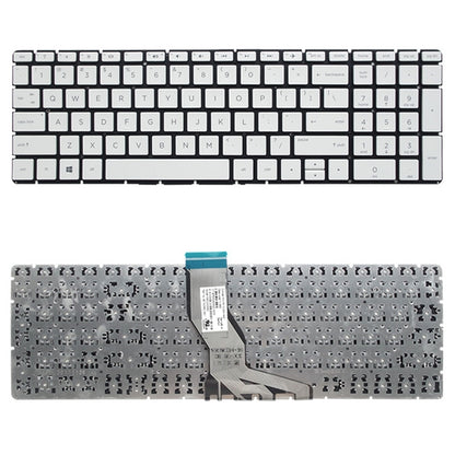US Version แป้นพิมพ์สำหรับ HP 15-BS 15-BS000 15-BS100 15-BS500 15-BS600 15Q-BD 15-CC 17G-BR 15-BS004TX 15-BW, For HP 15-BS (US Version Black), For HP 15-BS (US Version Silver)