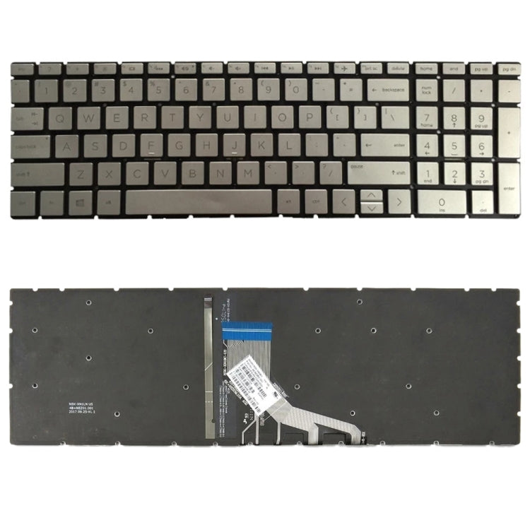 US Version แป้นพิมพ์คีย์บอร์ดสำหรับ HP 15-DA 15-DA0002DX 15-DA0008CA 15-DB 15-DB0003CA TPN-C135 TPN-C136, For HP 15-DA, For HP 15-DB
