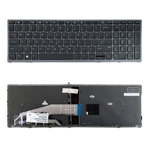 คีย์บอร์ดเวอร์ชั่นอเมริกาพร้อมแสงไฟสำหรับ HP Zbook 15 17 G3 848311-001, For HP Zbook 15(with Backlight)