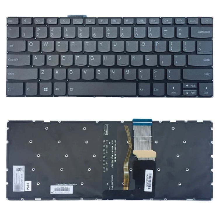 US Version แป้นพิมพ์ Backlight สำหรับ Lenovo IdeaPad 320-14isk 320-14ikb 320-14ast 320s-14ikb 320s-14ikbr, For Lenovo IdeaPad 320-14isk(with Backlight)
