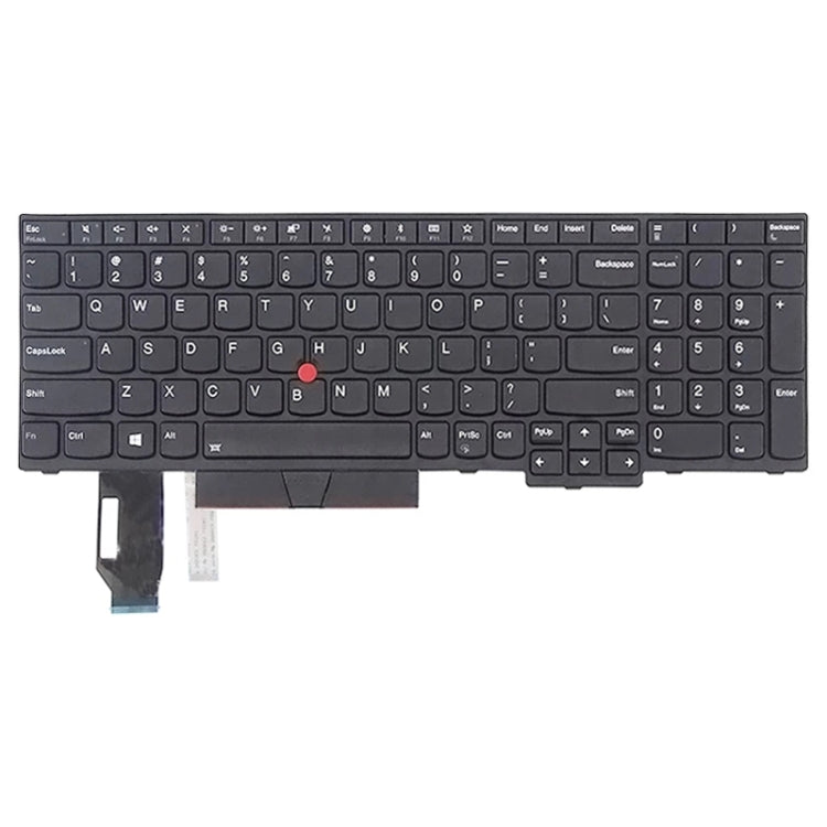 US Version คีย์บอร์ดสำหรับ Lenovo Thinkpad E580 E585 E590 E595 T590 P53S L580 L590 P52 P72 P53 P73, For Lenovo Thinkpad E580 (Black), For Lenovo Thinkpad E580 (Silver)