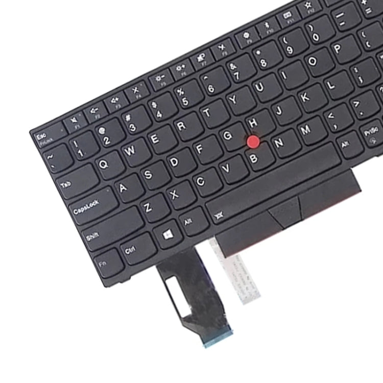 US Version คีย์บอร์ดสำหรับ Lenovo Thinkpad E580 E585 E590 E595 T590 P53S L580 L590 P52 P72 P53 P73, For Lenovo Thinkpad E580 (Black), For Lenovo Thinkpad E580 (Silver)