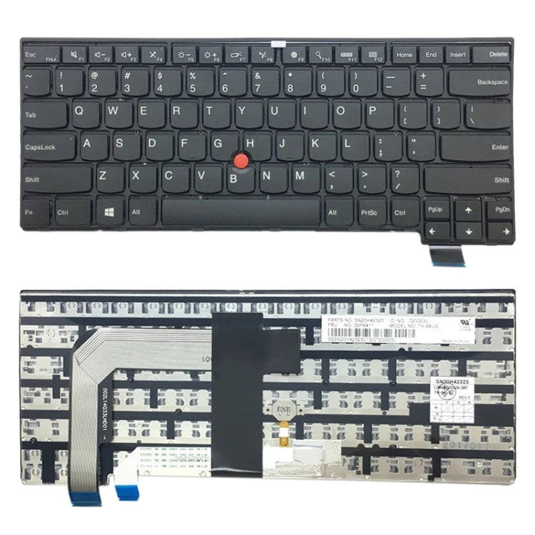 คีย์บอร์ดเวอร์ชั่นอเมริกาสำหรับ Lenovo Thinkpad T460S S2 13 S2 2nd 13 2nd, For Lenovo Thinkpad T460S