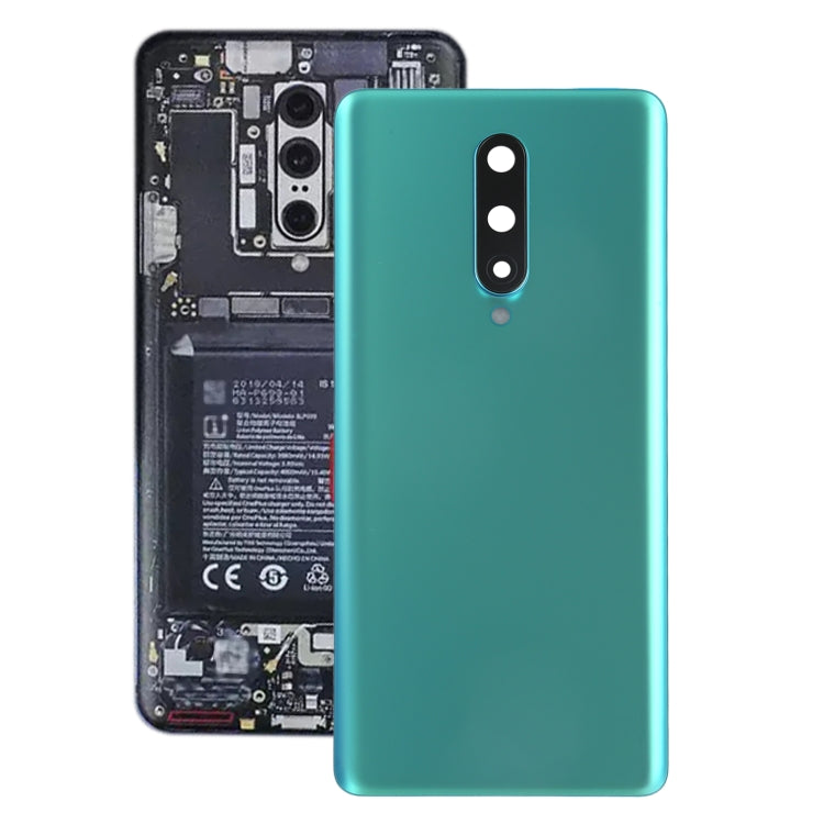 สำหรับฝาหลังแบตเตอรี่ OnePlus 8 พร้อมฝาครอบเลนส์กล้อง, For OnePlus 8(with Camera Lens Frame), For OnePlus 8