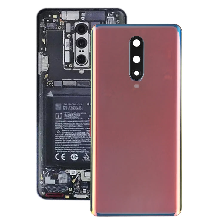 สำหรับฝาหลังแบตเตอรี่ OnePlus 8 พร้อมฝาครอบเลนส์กล้อง, For OnePlus 8(with Camera Lens Frame), For OnePlus 8