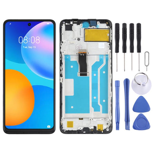 หน้าจอแอลซีดีและชุดประกอบDigitizerพร้อมกรอบสำหรับHuawei P Smart 2021, For Huawei P Smart 2021