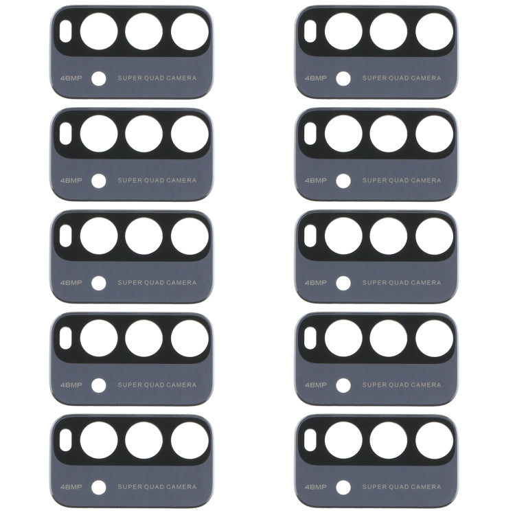 10 ชิ้นเลนส์กล้องด้านหลังสำหรับ Xiaomi Redmi หมายเหตุ 9 4G M2010J19SC, For Xiaomi Redmi Note 9 4G, For Xiaomi Redmi Note 9 4G (Blue)