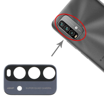 10 ชิ้นเลนส์กล้องด้านหลังสำหรับ Xiaomi Redmi หมายเหตุ 9 4G M2010J19SC, For Xiaomi Redmi Note 9 4G, For Xiaomi Redmi Note 9 4G (Blue)
