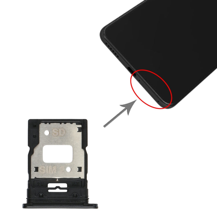 ถาดซิมการ์ด + ถาดซิมการ์ด/ถาดการ์ดMicro SDสำหรับXiaomi Mi 11 Lite/11 Lite 5G NE M2101K9AG, For Xiaomi Mi 11 Lite