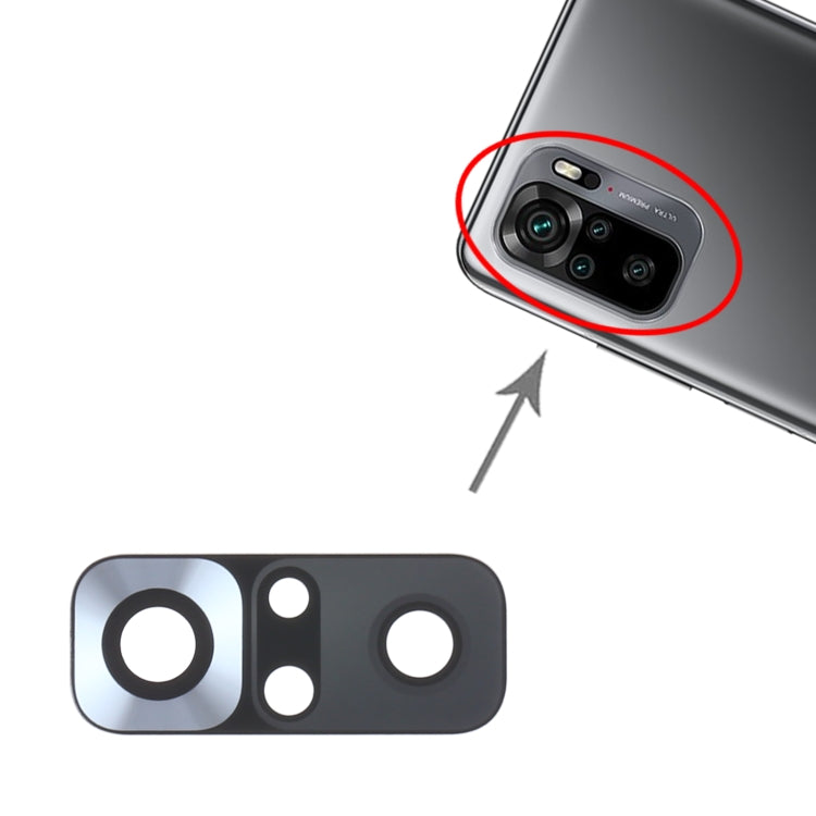 10 ชิ้นเลนส์กล้องด้านหลังสำหรับ Xiaomi Redmi หมายเหตุ 10 4 กรัม M2101K7AI M2101K7AG, For Xiaomi Redmi Note 10 4G, For Xiaomi Redmi Note 10 4G(Black)
