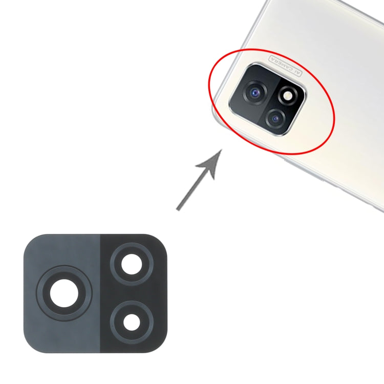 สำหรับ Vivo iQOO U3 V2061A 10 ชิ้นเลนส์กล้องด้านหลัง, For Vivo iQOO U3