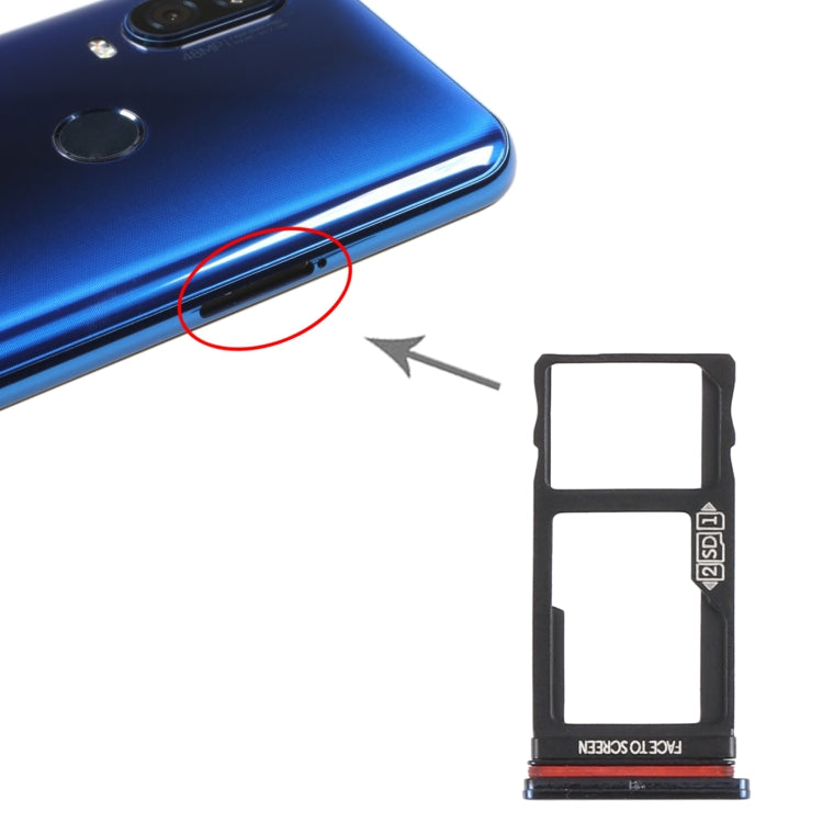 ถาดซิมการ์ด + ถาดการ์ด Micro SD สำหรับ Motorola Moto One Vision / P50, For Motorola Moto One Vision