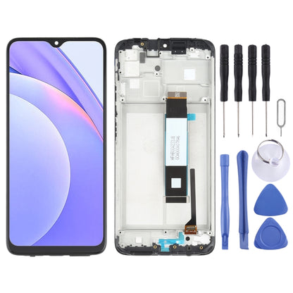 หน้าจอ LCD และ Digitizer Full ASSEMBLY พร้อมกรอบสำหรับ Xiaomi Redmi หมายเหตุ 9 4G / Poco M3 / Redmi 9 Power M2010J19SC M2010J19CG, For Xiaomi Redmi Note 9 4G