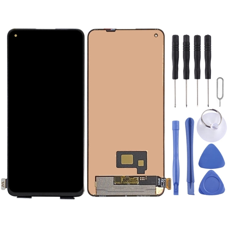 Super AMOLED วัสดุหน้าจอ LCD และ Digitizer Full ASSEMBLY สำหรับ OPPO Realme X7 Pro RMX2121 RMX2111, For Realme X7 Pro(Original)