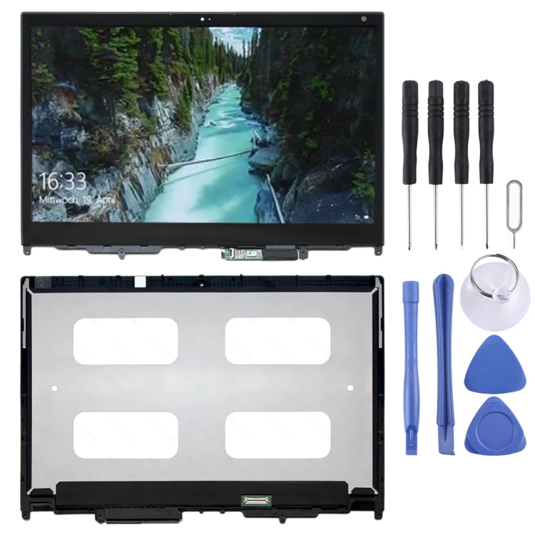 1920x1080 FHD หน้าจอ LCD และ Digitizer Full Assembly พร้อมกรอบสำหรับ Lenovo โยคะ 370-13 LP133WF4-SPA1, For Lenovo YOGA 370-13
