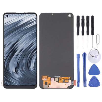 หน้าจอ LCD วัสดุ Super AMOLED ดั้งเดิมและชุดประกอบDigitizerสำหรับOPPO Realme V15 5G, For Realme V15 5G (Original)