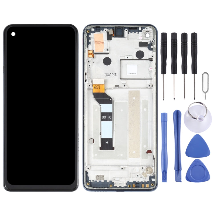 หน้าจอ LCD และ Digitizer Full ASSEMBLY พร้อมกรอบสำหรับ Motorola One Action XT2013-1 XT2013-2 XT2013-4, For Motorola One Action