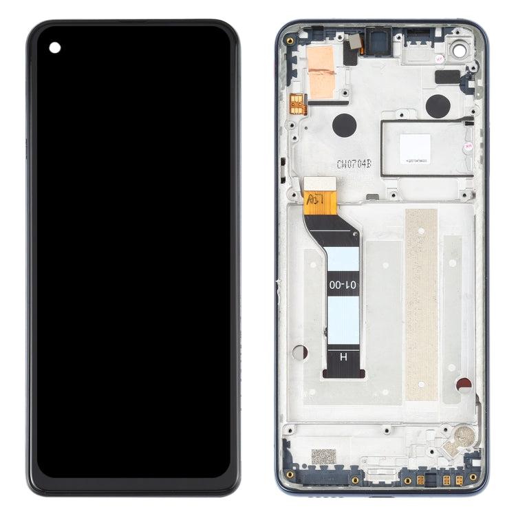หน้าจอ LCD และ Digitizer Full ASSEMBLY พร้อมกรอบสำหรับ Motorola One Action XT2013-1 XT2013-2 XT2013-4, For Motorola One Action