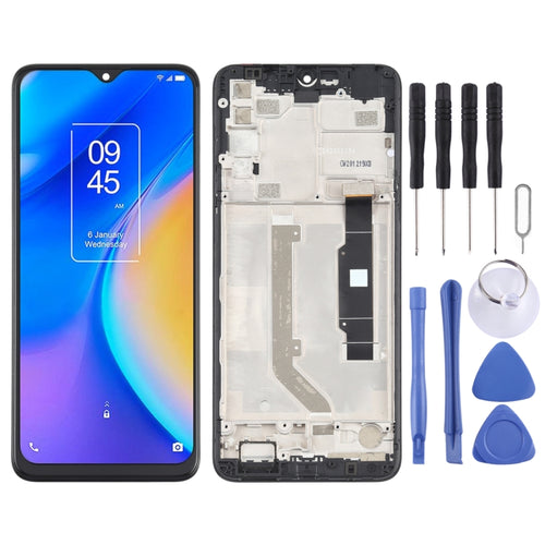 หน้าจอแอลซีดีและชุดประกอบDigitizerพร้อมกรอบสำหรับTCL 20 SE T761H, For TCL 20 SE