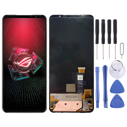 หน้าจอ LCD และชุดประกอบ Digitizer สำหรับ Asus ROG โทรศัพท์ 5 ZS673KS I005DA, For Asus ROG Phone 5
