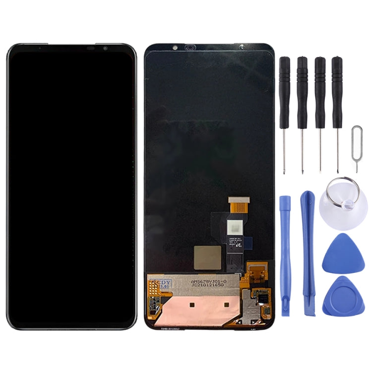 หน้าจอ LCD และชุดประกอบ Digitizer สำหรับ Asus ROG โทรศัพท์ 5 ZS673KS I005DA, For Asus ROG Phone 5