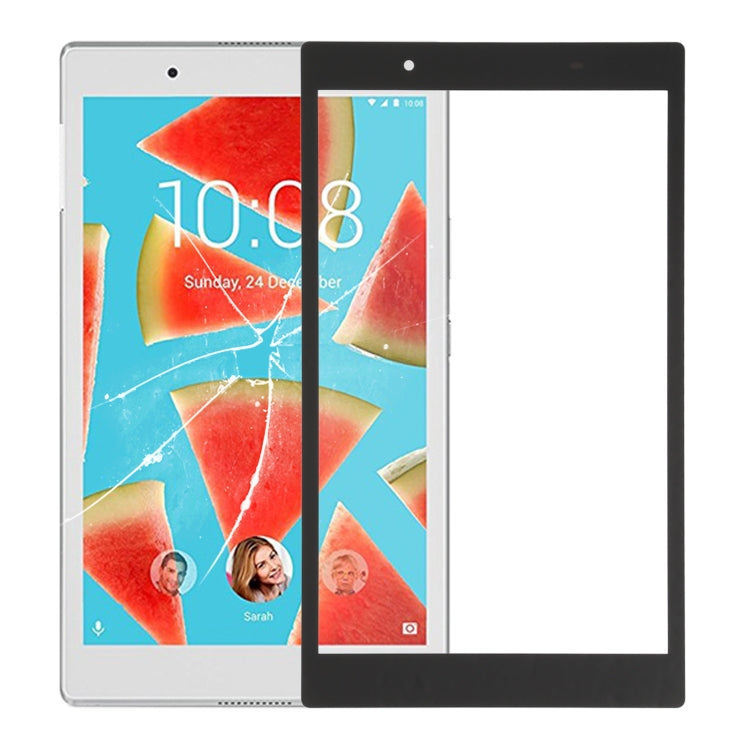 เลนส์กระจกด้านนอกหน้าจอด้านหน้าสำหรับ Lenovo Tab 4 / TB-8504F / TB-8504X, For Lenovo Tab 4, For Lenovo Tab 4 (White)