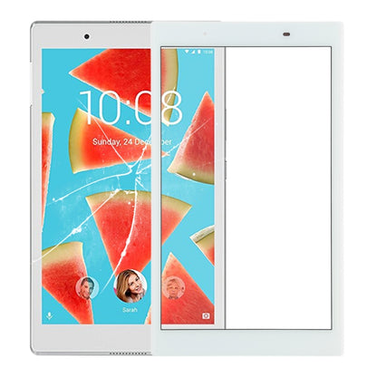 เลนส์กระจกด้านนอกหน้าจอด้านหน้าสำหรับ Lenovo Tab 4 / TB-8504F / TB-8504X, For Lenovo Tab 4, For Lenovo Tab 4 (White)