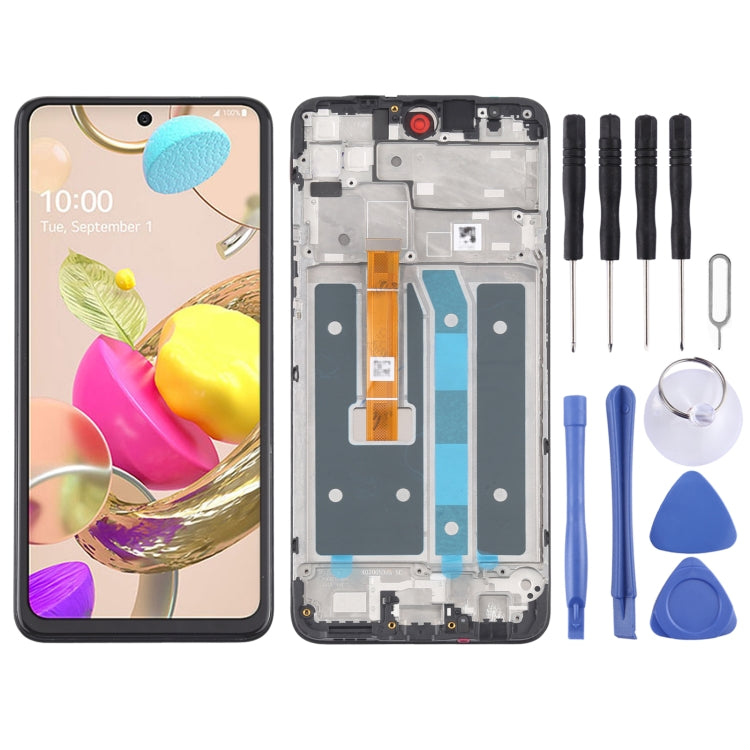 หน้าจอ LCD และ Digitizer Full ASSEMBLY พร้อมกรอบสำหรับ LG K42 LMK420 LM-K420 LMK420H LM-K420H LMK420E LM-K420E LMK420Y LM-K420Y, For LG K42