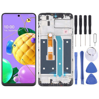 หน้าจอ LCD และ Digitizer Full Assembly พร้อมกรอบสำหรับ LG K52/K62/Q52 LMK520 LM-K520 LMK520E LM-K520E LMK520Y LM-K520Y LMK520H LM-K520H LMK525H LMK525 LM-K525H LM-K525, For LG K52 / K62 / Q52