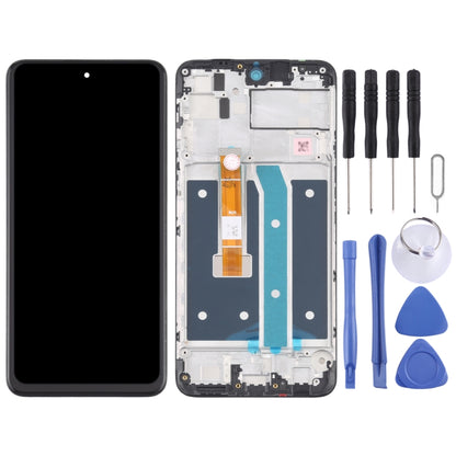 หน้าจอ LCD และ Digitizer Full Assembly พร้อมกรอบสำหรับ LG K52/K62/Q52 LMK520 LM-K520 LMK520E LM-K520E LMK520Y LM-K520Y LMK520H LM-K520H LMK525H LMK525 LM-K525H LM-K525, For LG K52 / K62 / Q52