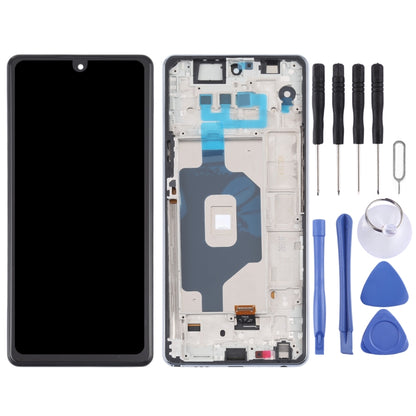 หน้าจอ LCD และชุดประกอบ Digitizer พร้อมกรอบสำหรับ LG Stylo 6 / K71 LMQ730TM LM-Q730TM LMQ730HA LM-Q730HA, For LG Stylo 6 / K71
