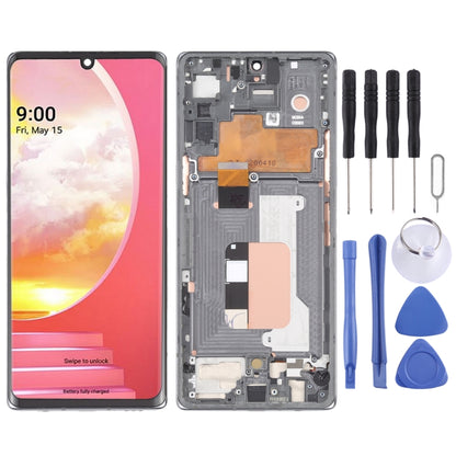 หน้าจอ LCD และ Digitizer Full ASSEMBLY พร้อมกรอบสำหรับ LG กำมะหยี่ 5G LM-G900N LM-G900EM LM-G900 LM-G900TM, For LG Velvet 5G(KR Version)