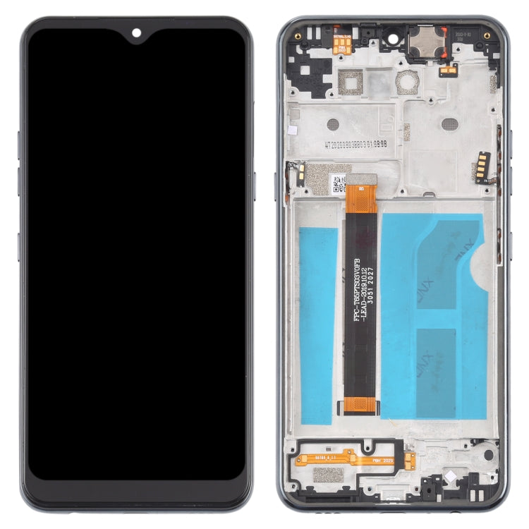 หน้าจอแอลซีดีและชุดประกอบDigitizerพร้อมกรอบสำหรับLG Q51 LM-Q510N, For LG Q51