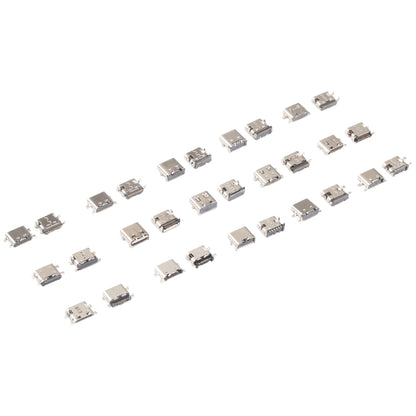 75 ชิ้น/เซ็ต USB Type C ชาร์จพอร์ตเชื่อมต่อ 6Pin / 12Pin / 16Pin / 14Pin / 24Pin สำหรับ Huawei / Samsung / Xiaomi ฯลฯ, 75 PCS/Set