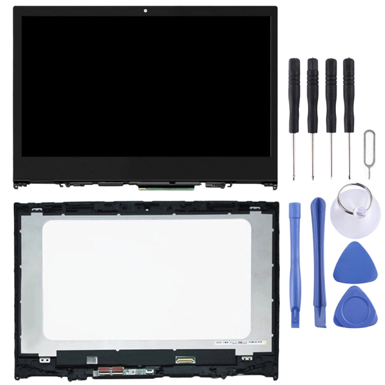หน้าจอ LCD ขนาด 1366 x 768px และชุดประกอบ Digitizer พร้อมกรอบสำหรับ Lenovo Yoga 520-14IKB, For Lenovo Yoga 520-14IKB 1366 x 768px
