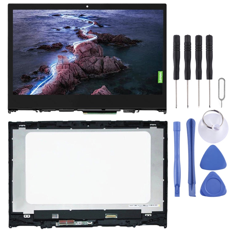 หน้าจอ LCD ขนาด 1920 x 1080px และชุดประกอบ Digitizer พร้อมกรอบสำหรับ Lenovo Yoga 520-14IKB, For Lenovo Yoga 520-14IKB 1920 x 1080px