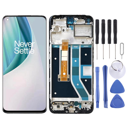 สำหรับ OnePlus Nord N100 BE2013 Digitizer Full Assembly พร้อมกรอบ OEM หน้าจอ LCD, For OnePlus Nord N100