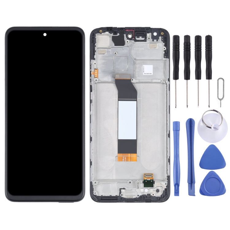 หน้าจอ LCD ต้นฉบับสำหรับ Xiaomi Redmi หมายเหตุ 10 5G / Redmi หมายเหตุ 10T 5G / Redmi หมายเหตุ 10T 5G M2103K19I / Poco M3 Pro 5G M2103K19PG, M2103K19PI, M2103K19G, M2103K19C Digitizer Full Assemblyพร้อมกรอบ, For Xiaomi Redmi Note 10 5G